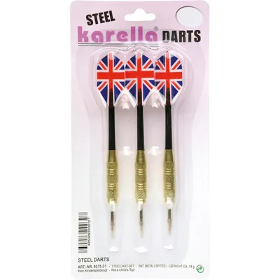 Produktbild von Steeldart Karella Blister 18 g, Dartpfeile aus Iron mit Shaft und Flights
