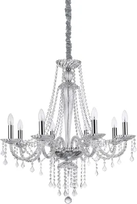 Produktbild von Amadeus Classic Kronleuchter Metall-Kristall Klar 8 Lichter E14