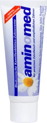 Produktbild von amin-o-med Fluorid Kamillen Zahncreme, 75 ml ZPA