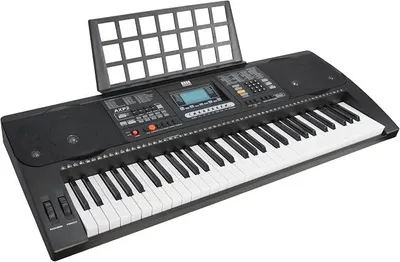 Productafbeelding van Elektronisch keyboard-piano voor beginners, met aanslagdynamiek, 61 "hamermechanische" toetsen, netsnoer en notenklem