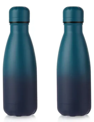Imagen del producto de Botella de agua de acero inoxidable, sin BPA, de 350 ml, aislada, para niños
