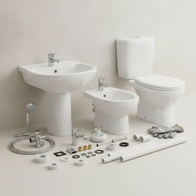 Immagine prodotto di Basket bagno bassa + spazio bagno soluzione per va lira a.3200.9