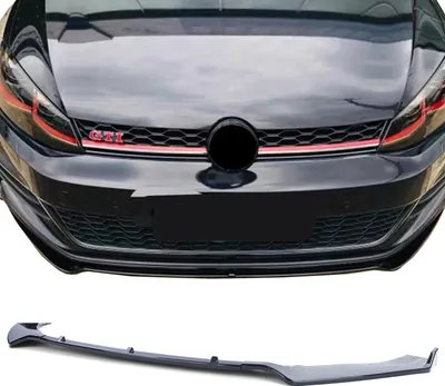 Obrázok produktu pre Predný spojler Performance spojler nárazníka v čiernom lesku pre VW Golf