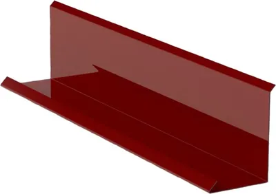 Zdjęcie produktu dla Listwa ścienna RS 250, 3 mm, ocynkowana, stalowoczerwona (RAL 3009)