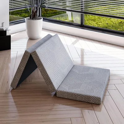 Immagine prodotto di Materasso pieghevole EGOHOME, 65x196 cm, altezza 10 cm, materasso per ospiti pieghevole, grado di durezza H