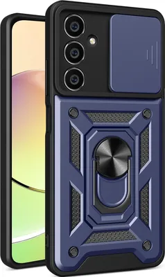 Produktbild von Hülle für Samsung Galaxy M54 mit Ring Ständer Halter Dia Kameraschutz TPU PC Hybrid Handyhülle Blau