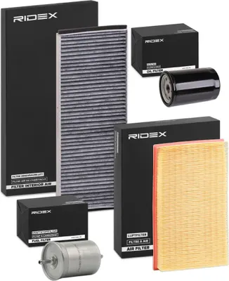 Produktbild von RIDEX Filterset Inspektionspaket Filtersatz für AUDI Cabriolet (8G7, B4)