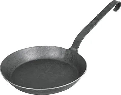 Produktbild von TURK Schmiedeeisenpfanne mit flachem Hakenstiel