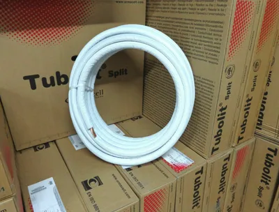 Produktbild von Armacell Tubolit Split Kältemittelleitung Kälterohr Klimarohr 3/8' x 0,8mm 25m Kupfer