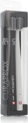 Produktbild von Curaprox Black IS White Refills 2er Pack ErsatzbÃ1/4rstenköpfe