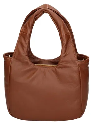 Produktbild von Virna Handtasche aus echtem Nappa-Leder Abnehmbare Schulterriemen Italy Taupe Mediun UNICA 17x24x8 cm