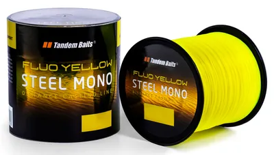 Produktbild von Karpfenschnur Stahl Mono Fluo Gelb 1200 m / 0,35 mm / 2 Stk