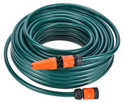 Produktbild von Gartenschlauch 30m Set mit Spritze, Wasserstop und Zubehör
