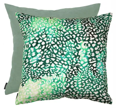 Produktbild von Kissenhülle Sao grün 50x50 cm - Albani Wendekissen Dschungel-Design