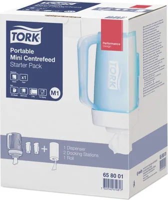 Produktbild von Tork 65 80 01 Rollenpapier-Handtuchspender Türkis, Weiß