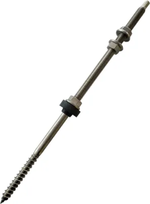 Produktbild von Stockschrauben M10 Edelstahl für PV Anlagen Ausführung M10x200 mm