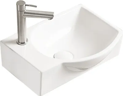 Produktbild von Mexen Mista Aufsatzwaschbecken rechts 40 x 28 cm, Weiß - 22174000R