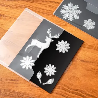 Obrázok produktu pre Vrecká na známky a kocky s gumenými magnetickými fóliami, 40 kusov, 180 x 136 x 0,2 mm, vhodné na scrapbook