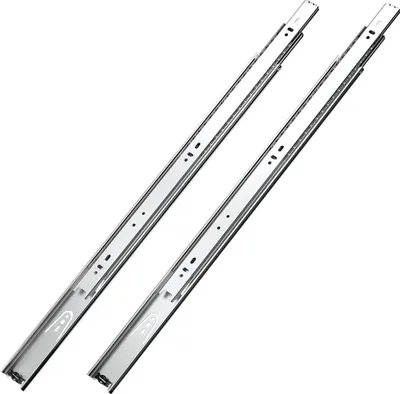 Image de Glissières pour tiroirs à montage latéral, 22 pouces, 10 paires, charge maximale 100 lb, pièces de rechange