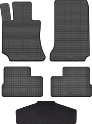 Image de Tapis auto caoutchouc bac pour Mercedes C W204 2007-2014 5 pièces tunnel
