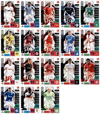 Produktbild von Topps Match Attax - 2020/21 - Alle 18 Rising Star Karten