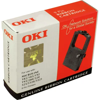 Produktbild von OKI 09002303, ML182, ML183, ML192, ML193, ML280 (elite), ML320/ML321 (elite), ML3320/ML3321, Schwarz, 9-polig, 3000000 Zeichen, Schwarz, OKI