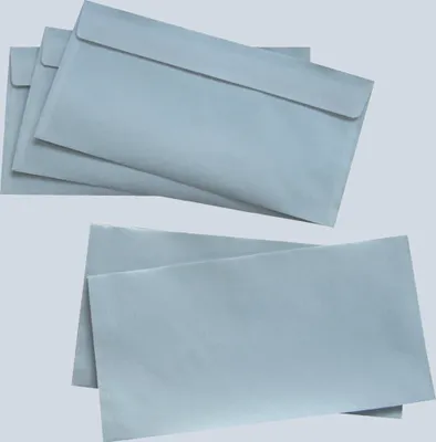 Image de Enveloppe de bureau DIN longue, sans fenêtre, autocollante, blanche, 80 g/m², 1000 pièces