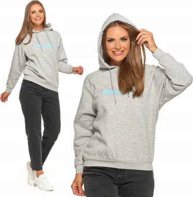 Produktbild von Warmes Sweatshirt Damen MORAJ mit Kapuze und Aufschrift Smooth Classic 3XL