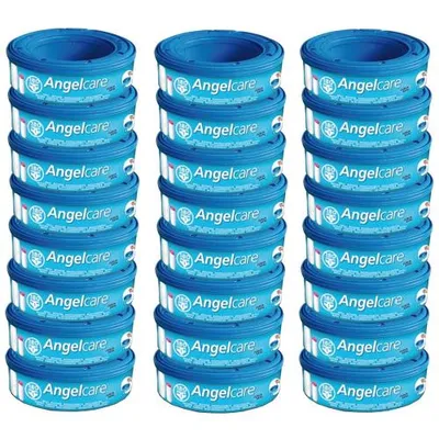 Zdjęcie produktu dla Angelcare, pojemnik na pieluchy, zestaw uzupełniający, 24 sztuki