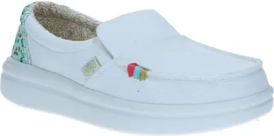 Produktbild von Hey Dude Damen Slipper Misty Rise azure weiß