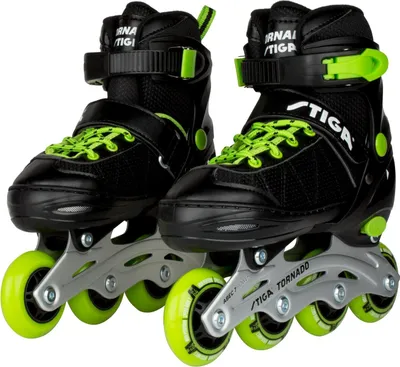 Obrázek produktu pro STIGA Sports Tornado, Bruslení ve městě, Rekreační in-line bruslení, Děti, Unisex, Černá, Zelená, Jednobarevný