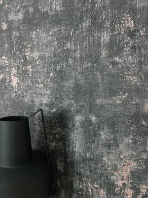 Produktbild von NEWROOM Tapete Schwarz Vliestapete Putz - Betonoptik Modern Grau Rosegold Beton Metallic Betonwand Industrial Putzoptik