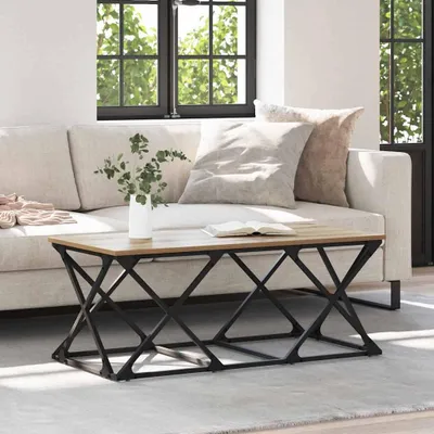 Immagine prodotto di Maison Exclusive - Tavolino Artisan in rovere 100 x 49 x 40 cm Materiale ligneo