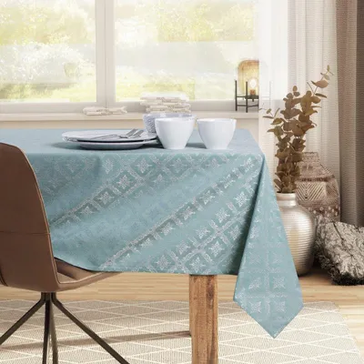 Zdjęcie produktu dla Obrus Bawełniany MAYA 140x280 miętowy DecoKing