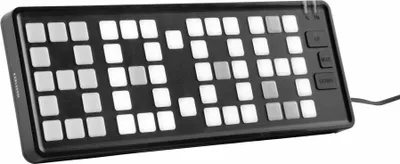 Produktbild von Karlsson - Wecker Keyboard - Schwarz - 23x1.5x8.3cm