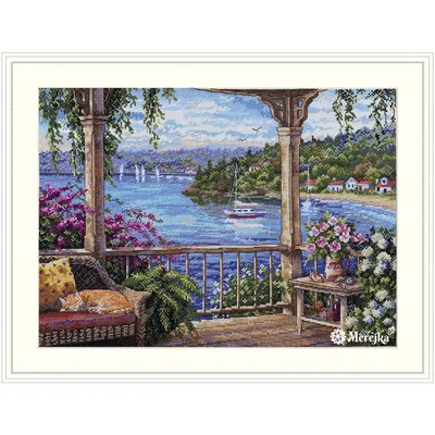 Zdjęcie produktu dla Zestaw do haftu krzyżykowego Merejka „Cisza”, schemat, 37,5 x 28 cm