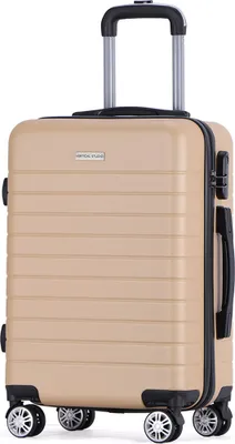Produktbild von VERTICAL STUDIO "Sundsvall"  20" Handgepäck Koffer, 33,3 l, 4 Rollen, Teleskopgriff, Kofferschloss, leicht, robust, für Flugreisen gold | VS-141