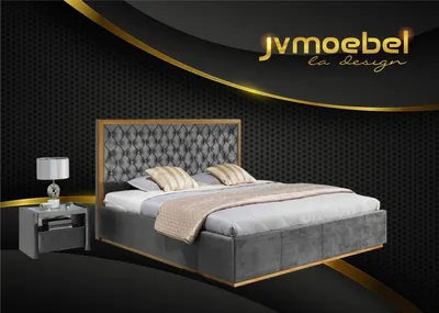 Produktbild von Luxus Bett Textil 2x Nachttisch 3tlg. Schlafzimmer Set Möbel Betten Bettgestell