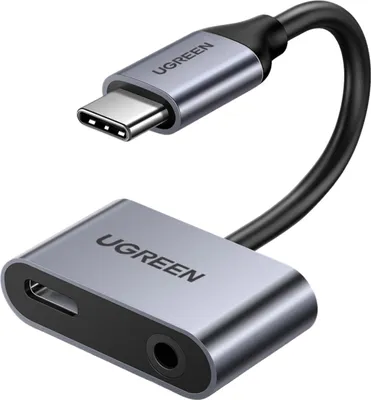 Zdjęcie produktu dla UGREEN 50596 2 Porty USB-C Hub + 3.5mm Audio