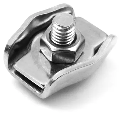 Kabelklemmen 2 mm, Edelstahl A4, Seilverbinder, 10 Stück