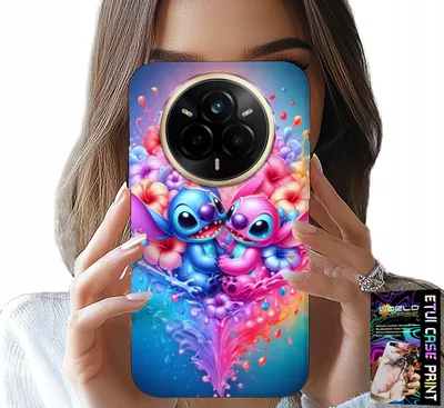 Obrázek produktu pro Pouzdro pro Realme 14 Pro 5G – modré a růžové srdce s květinami