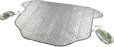 Productafbeelding van Premium thermische voorruitbeschermer, voorruitbeschermer met afdekking voor de spiegels, auto-voorruitbeschermer 147x120 cm, zonwerende voorruit