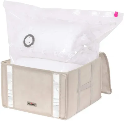 Immagine prodotto di contenitore sottovuoto in polipropilene beige 125 litri