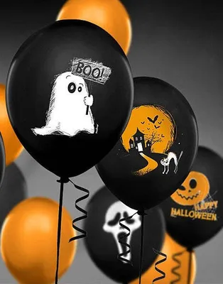 Produktbild von Luftballons 30cm, Geist, Pastellschwarz (1 Packung / 50 Stück)