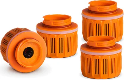 Produktbild von 4x Grayl Ersatzfilterpatrone GeoPress Reisewasserfilter - orange