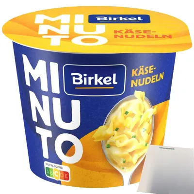 Produktbild von Birkel Minuto Käse-Nudeltopf (70g Packung) + usy Block