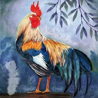 Immagine prodotto di Tovaglioli 33x33 cm - Coq à Plumes Bleues