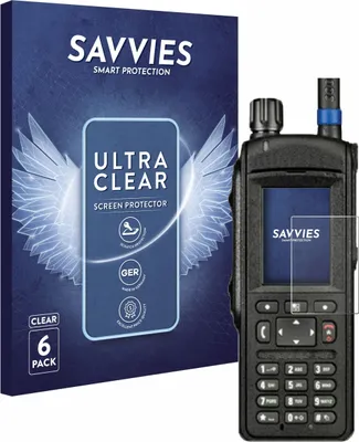 Produktbild von 6x Für Motorola MTP6650 Schutzfolie Savvies Displayschutz Display Schutz Folie Klar Transparent
