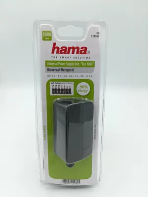 Immagine prodotto di Hama 121982, 100–240 V, 1000 mA, nero, 1 pezzo