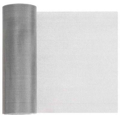 Zdjęcie produktu dla vidaXL Siatka 20 x 500 cm, 30 oczek, stal nierdzewna 201, kolor srebrny